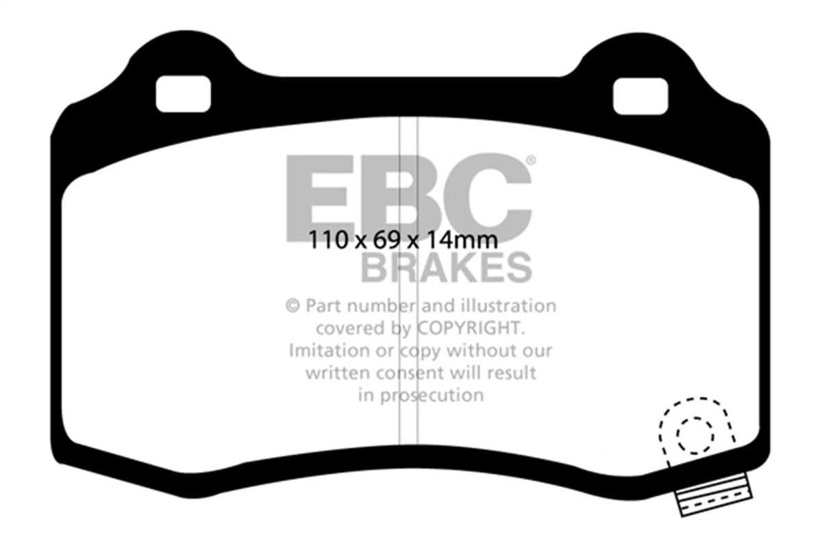 EBC Brakes - 6000 Series Greenstuff Truck/SUV Brakes Disc Pads - DP61788
