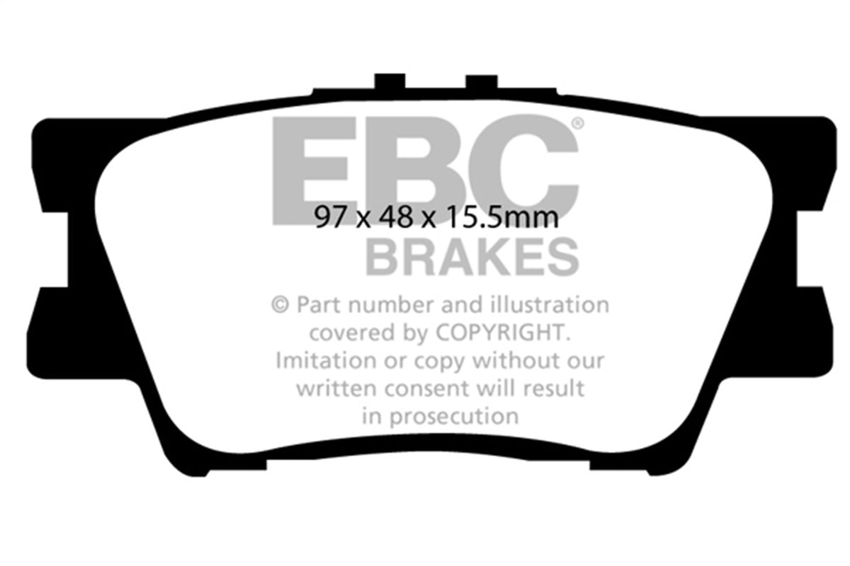 EBC Brakes - 6000 Series Greenstuff Truck/SUV Brakes Disc Pads - DP61793