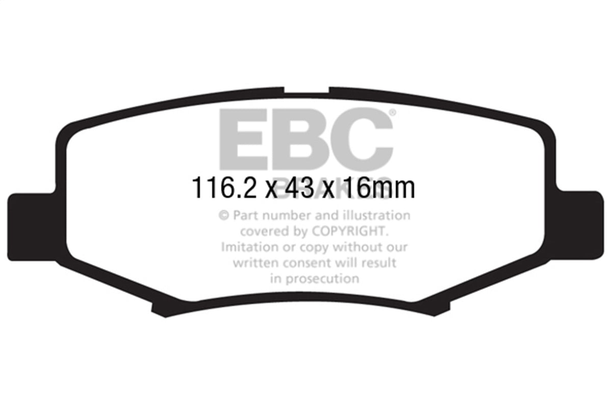EBC Brakes - Truck/SUV Extra Duty Brake Pads - ED91799