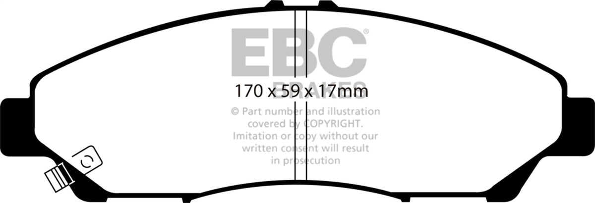 EBC Brakes - Redstuff Ceramic Low Dust Brake Pads - DP31801C