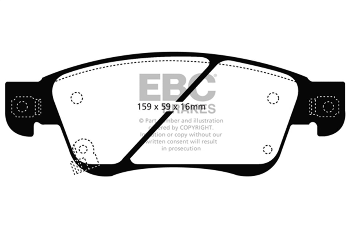 EBC Brakes - Yellowstuff Street And Track Brake Pads - DP41807R