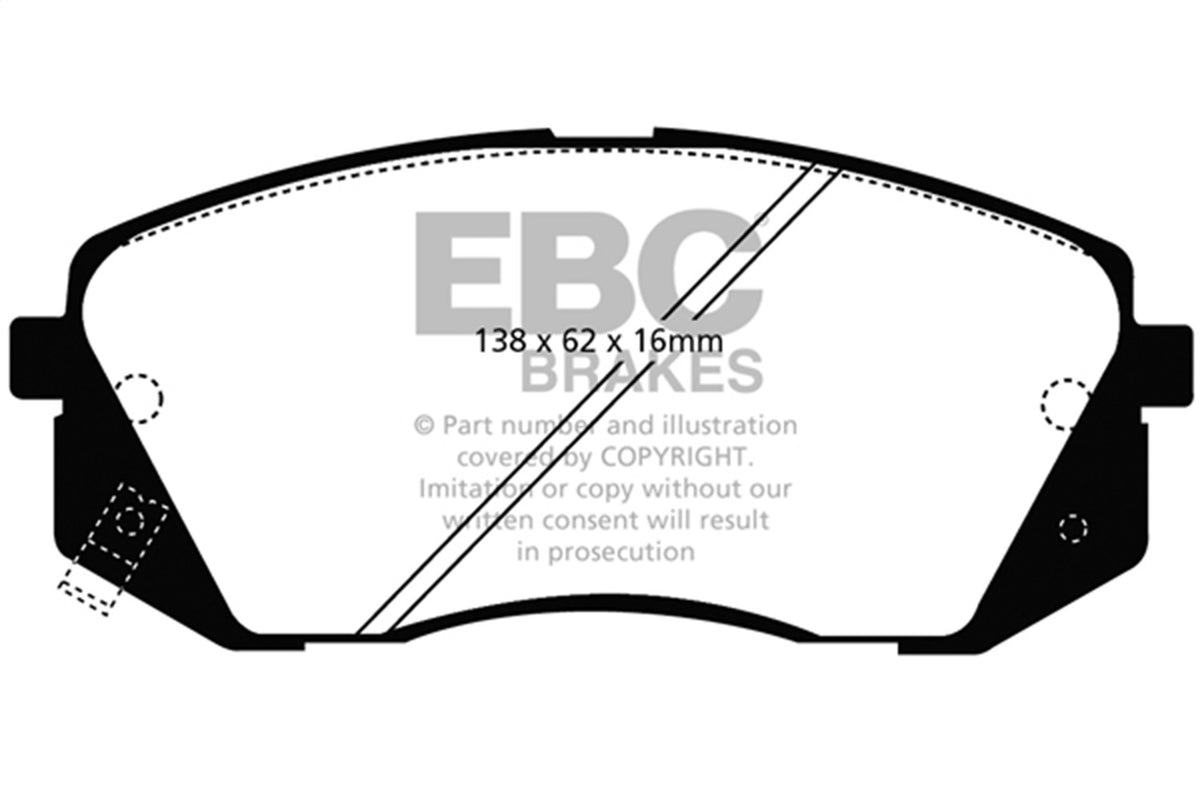 EBC Brakes - Ultimax OEM Replacement Brake Pads - UD1295