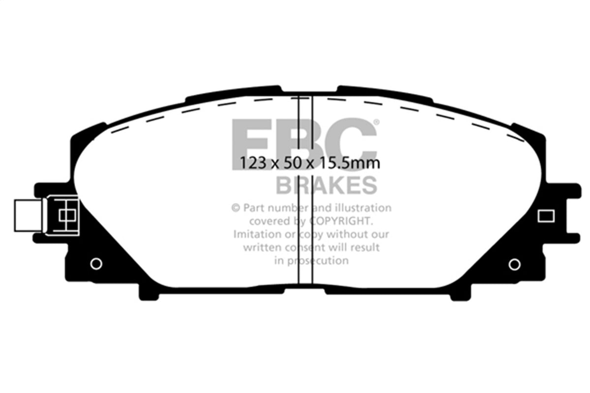 EBC Brakes - Greenstuff 2000 Series Sport Brake Pads - DP21817/2
