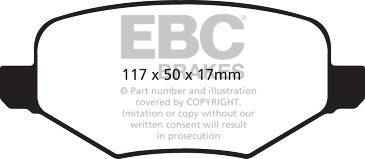EBC Brakes - Redstuff Ceramic Low Dust Brake Pads - DP31826C