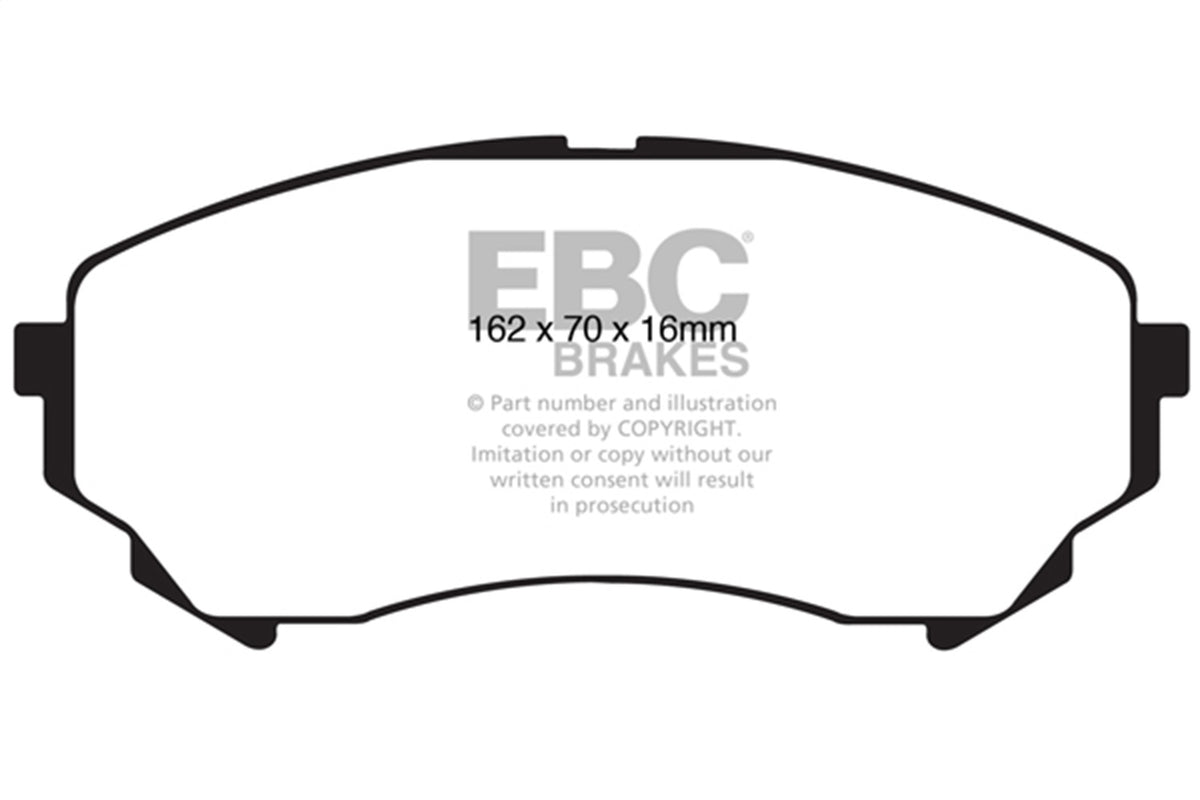 EBC Brakes - Redstuff Ceramic Low Dust Brake Pads - DP31828C