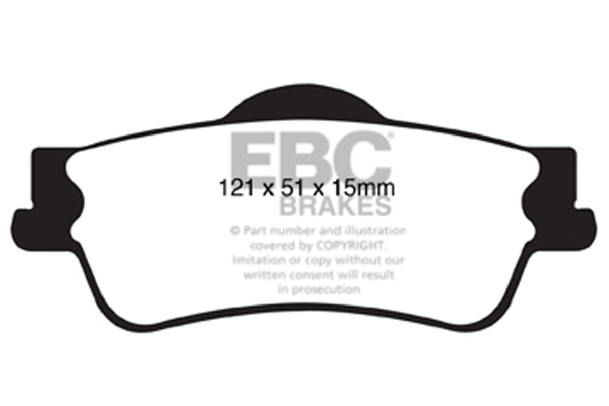 EBC Brakes - Redstuff Ceramic Low Dust Brake Pads - DP31834C