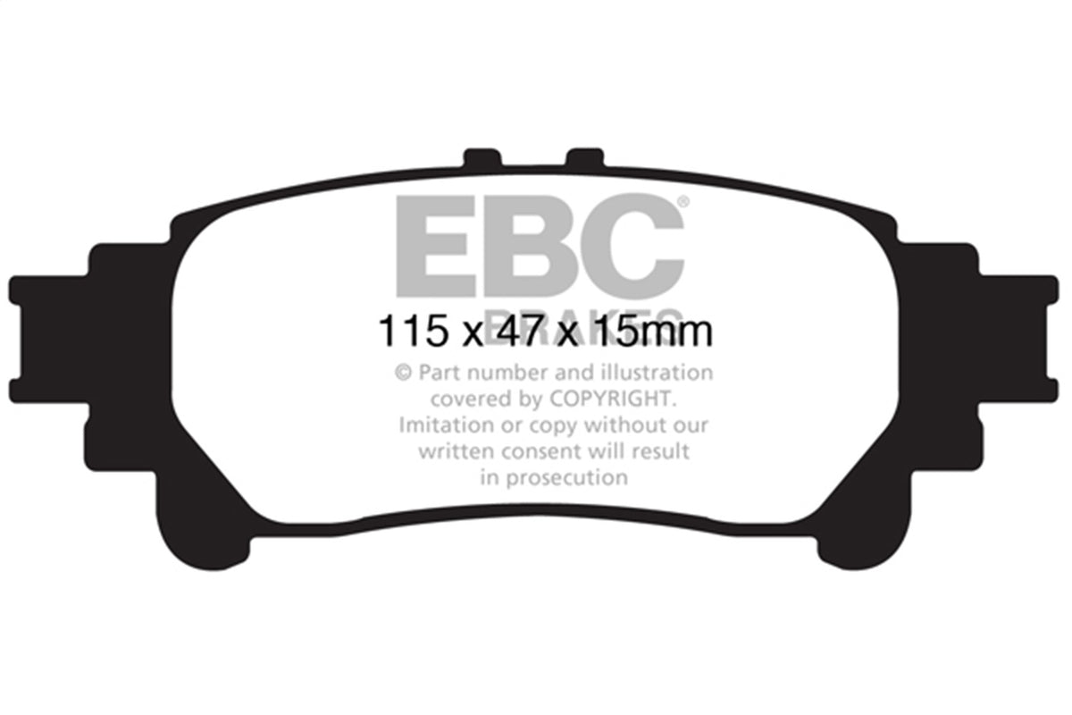 EBC Brakes - Redstuff Ceramic Low Dust Brake Pads - DP31850C