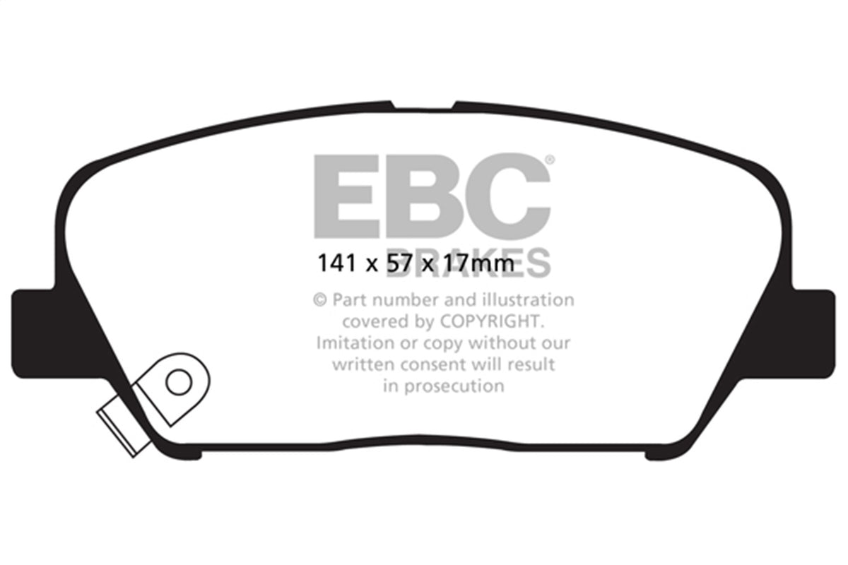 EBC Brakes - Redstuff Ceramic Low Dust Brake Pads - DP31856C