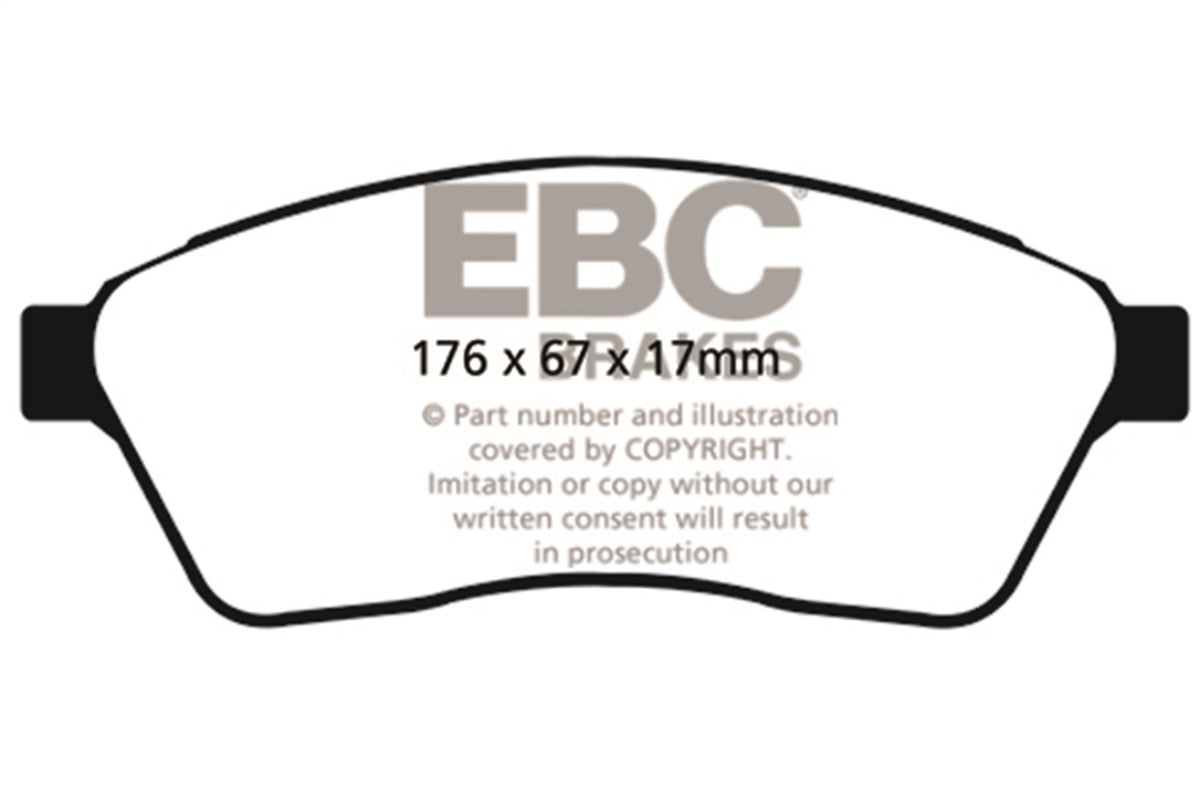 EBC Brakes - Redstuff Ceramic Low Dust Brake Pads - DP31859C