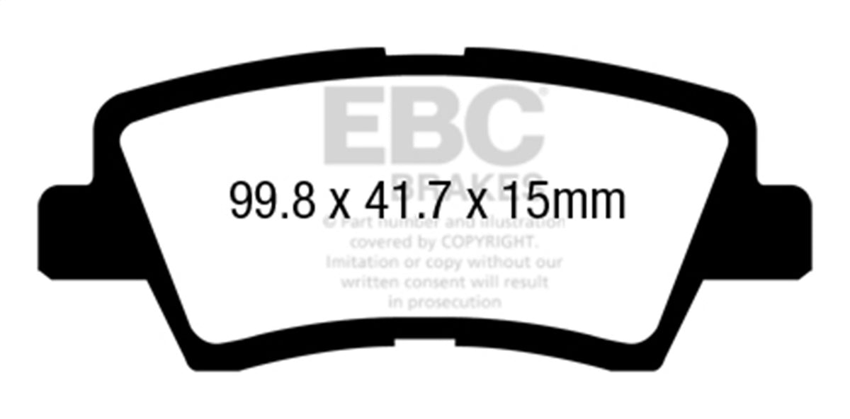 EBC Brakes - Greenstuff 2000 Series Sport Brake Pads - DP21865