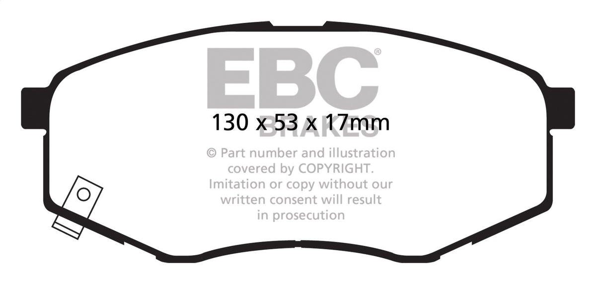 EBC Brakes - Yellowstuff Street And Track Brake Pads - DP41866R
