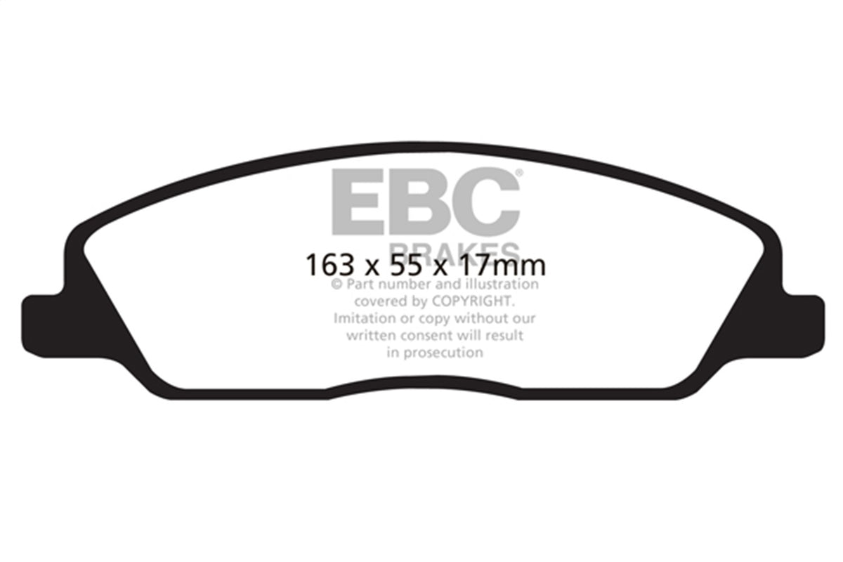 EBC Brakes - Redstuff Ceramic Low Dust Brake Pads - DP31869C