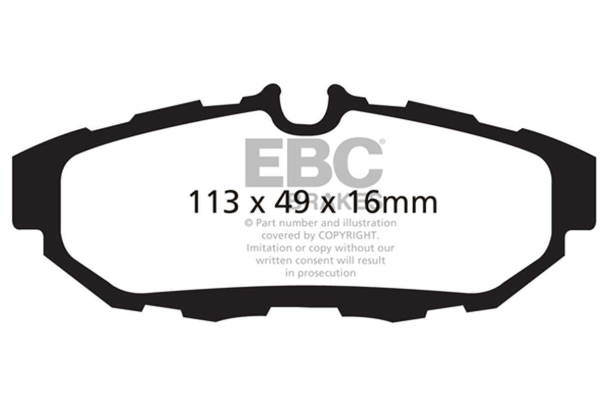 EBC Brakes - Redstuff Ceramic Low Dust Brake Pads - DP31870C