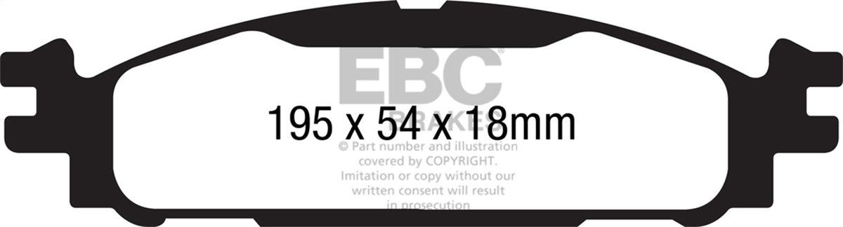 EBC Brakes - Yellowstuff Street And Track Brake Pads - DP41873R