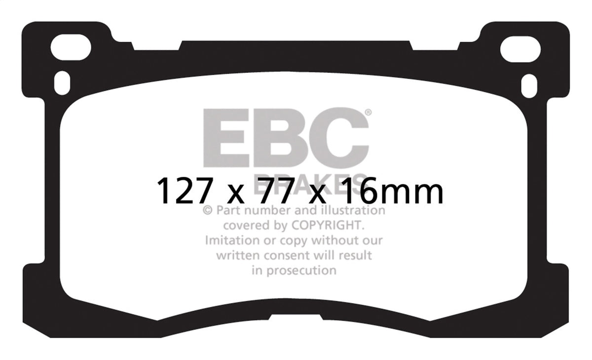 EBC Brakes - Redstuff Ceramic Low Dust Brake Pads - DP31882C