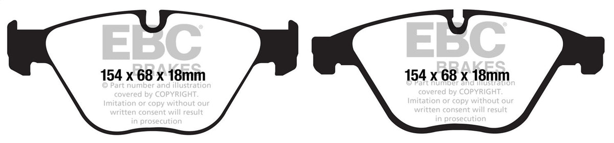 EBC Brakes - Redstuff Ceramic Low Dust Brake Pads - DP31883C