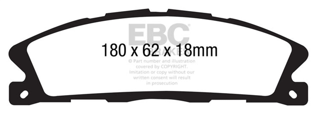 EBC Brakes - Yellowstuff Street And Track Brake Pads - DP41886R