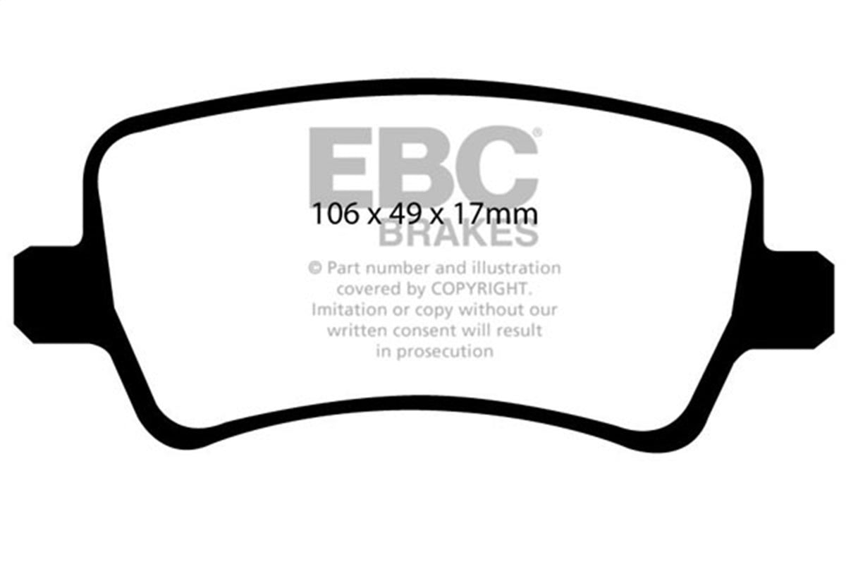 EBC Brakes - 6000 Series Greenstuff Truck/SUV Brakes Disc Pads - DP61934