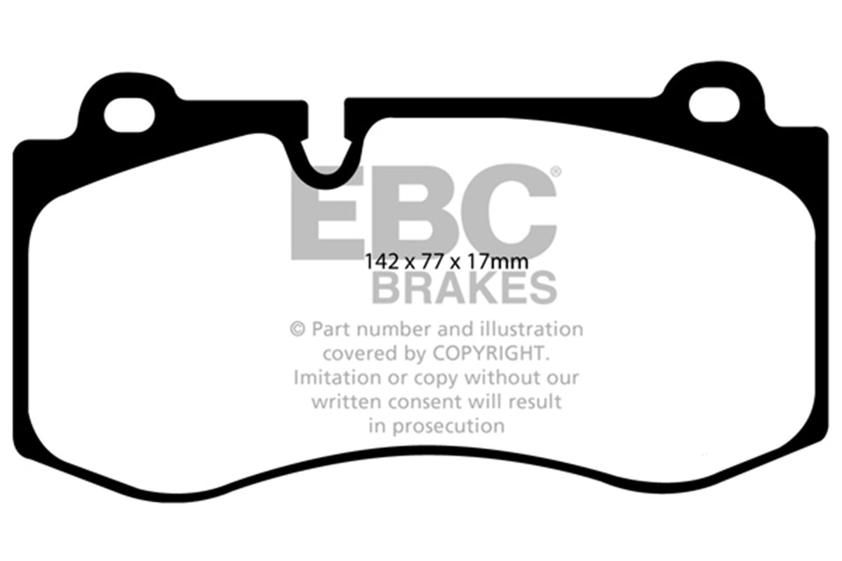 EBC Brakes - Redstuff Ceramic Low Dust Brake Pads - DP31943C