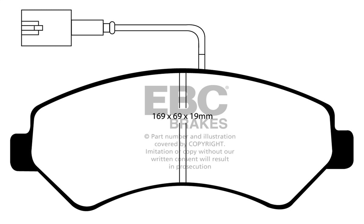 EBC Brakes - 6000 Series Greenstuff Truck/SUV Brakes Disc Pads - DP61969/2