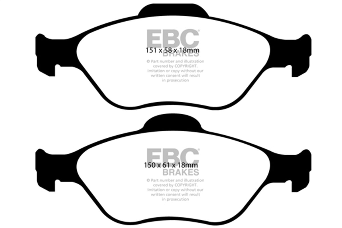 EBC Brakes - Greenstuff 2000 Series Sport Brake Pads - DP2197/2