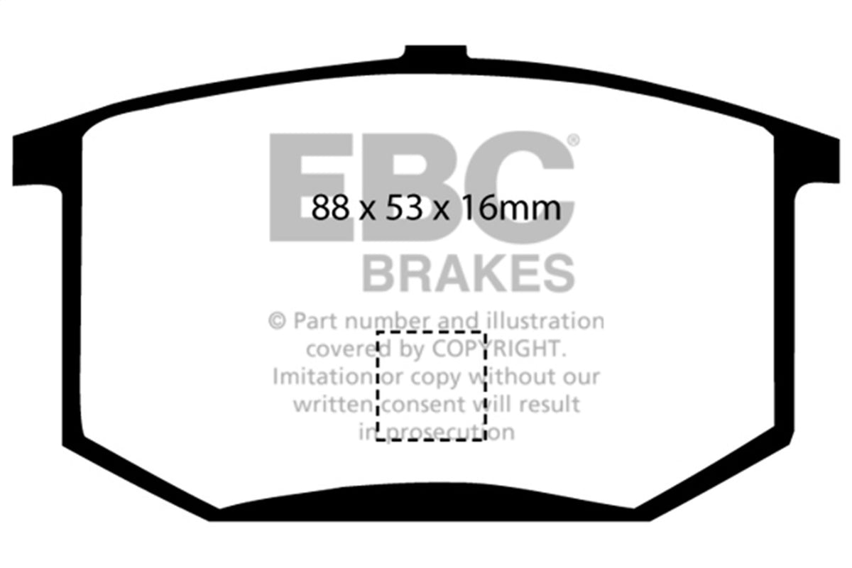 EBC Brakes - Yellowstuff Street And Track Brake Pads - DP4298R