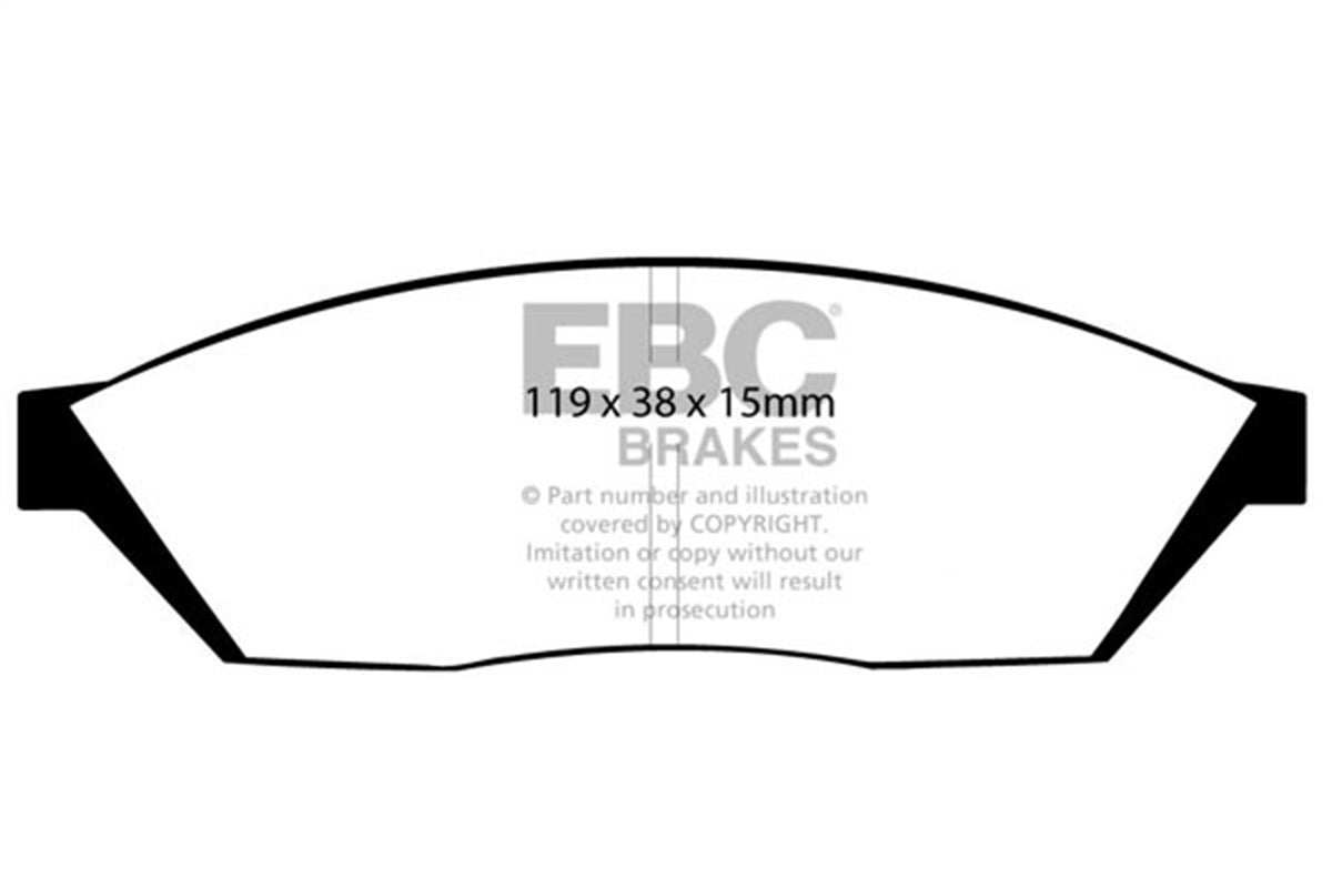 EBC Brakes - Greenstuff 2000 Series Sport Brake Pads - DP2374