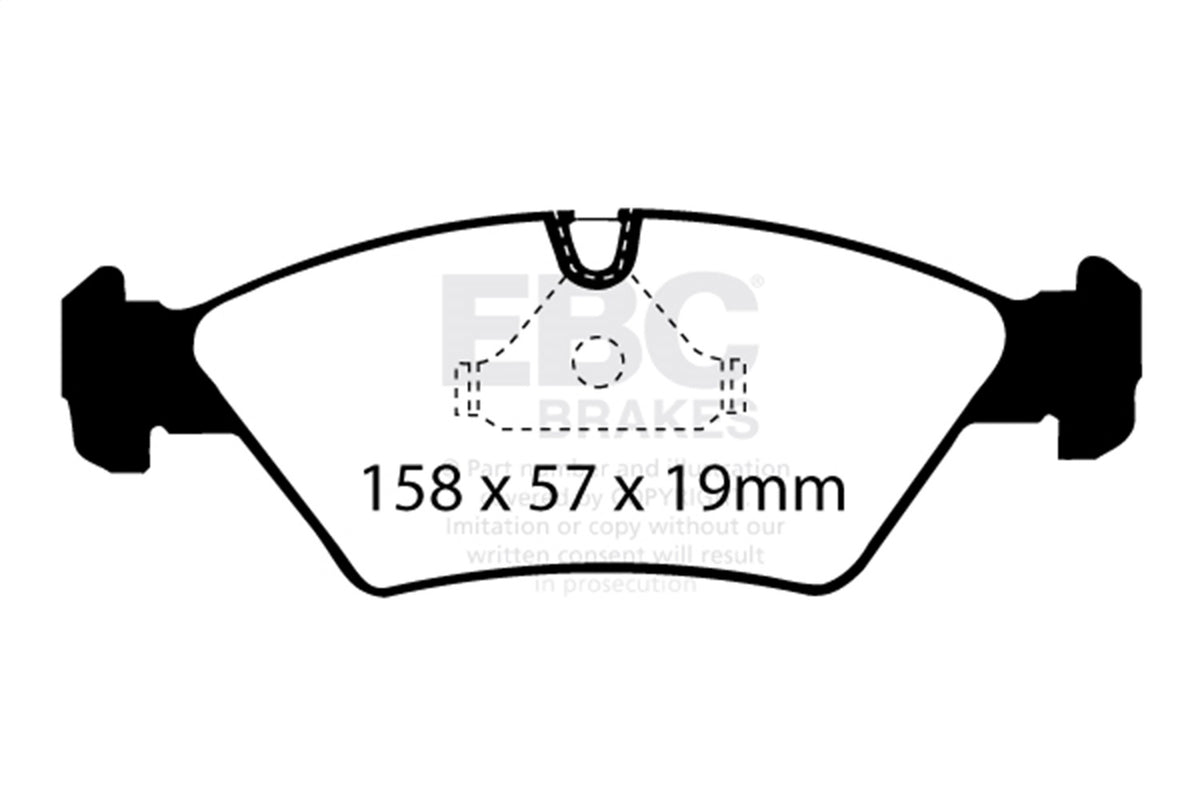 EBC Brakes - Ultimax OEM Replacement Brake Pads - UD395