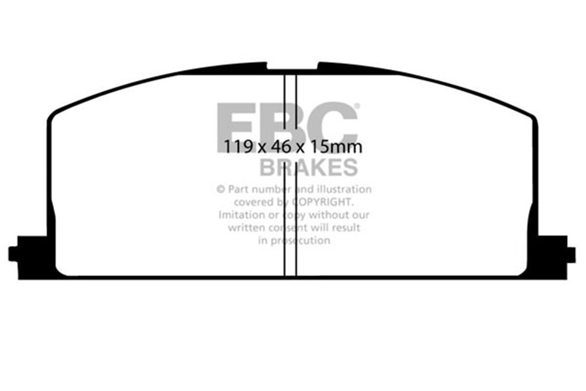 EBC Brakes - Redstuff Ceramic Low Dust Brake Pads - DP3453C