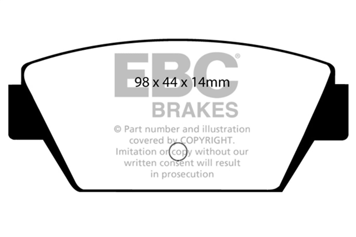 EBC Brakes - Redstuff Ceramic Low Dust Brake Pads - DP3576C