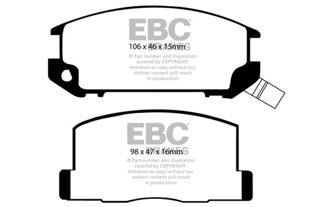 EBC Brakes - Redstuff Ceramic Low Dust Brake Pads - DP3602C