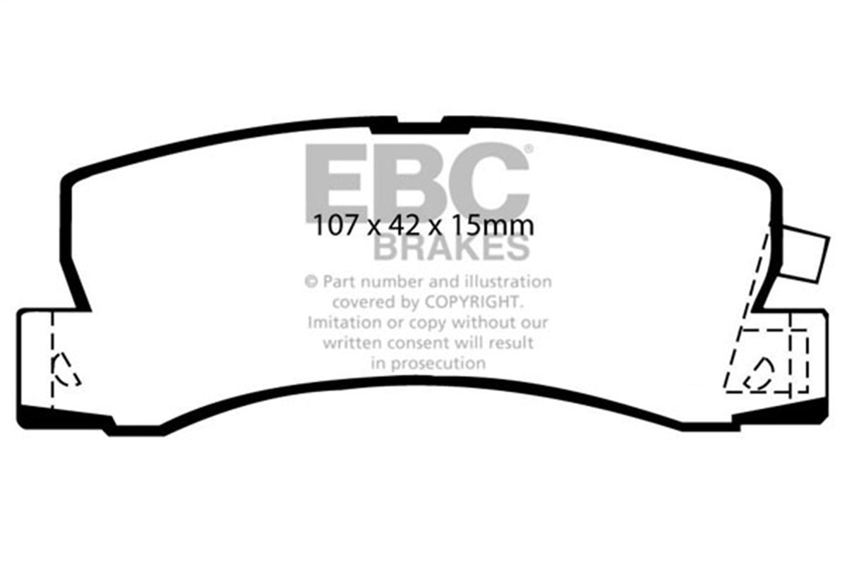 EBC Brakes - Greenstuff 2000 Series Sport Brake Pads - DP2628