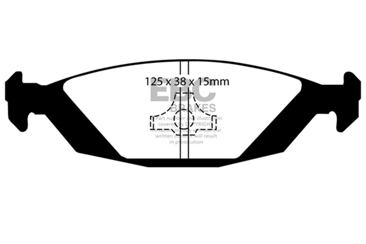 EBC Brakes - Ultimax OEM Replacement Brake Pads - UD322