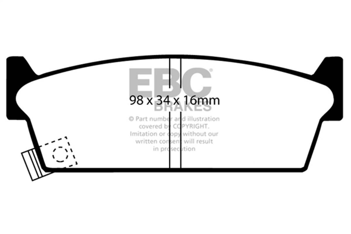 EBC Brakes - Ultimax OEM Replacement Brake Pads - UD479