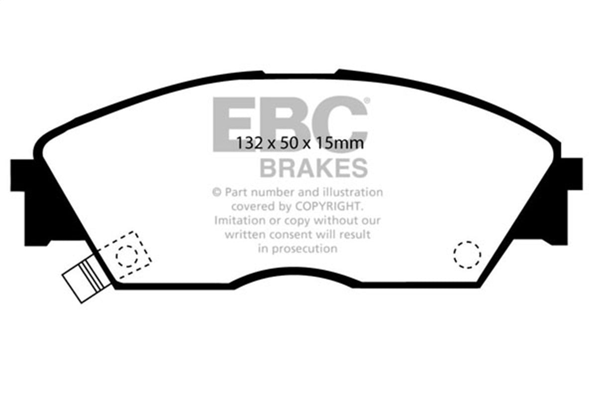 EBC Brakes - Redstuff Ceramic Low Dust Brake Pads - DP3706C