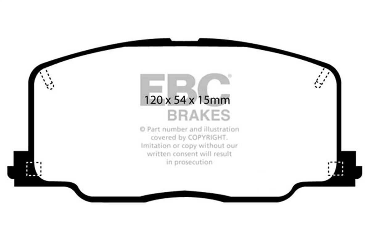 EBC Brakes - Ultimax OEM Replacement Brake Pads - UD356