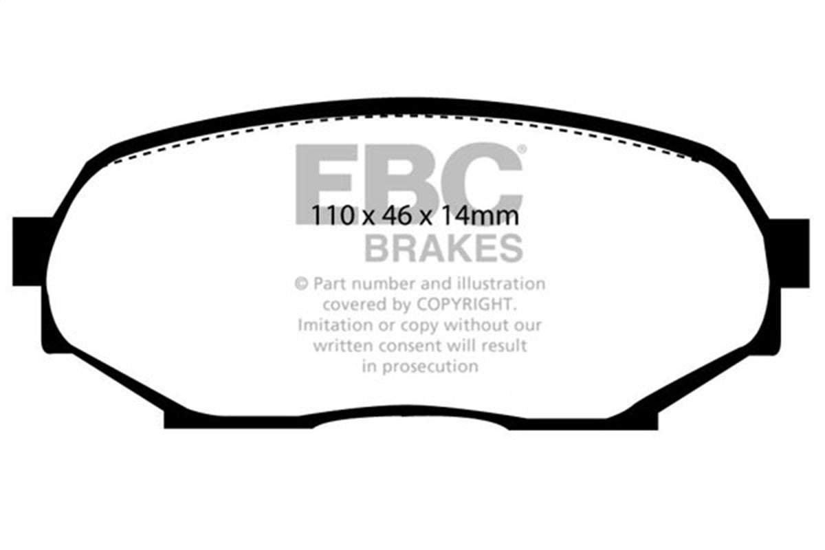 EBC Brakes - Yellowstuff Street And Track Brake Pads - DP4802R