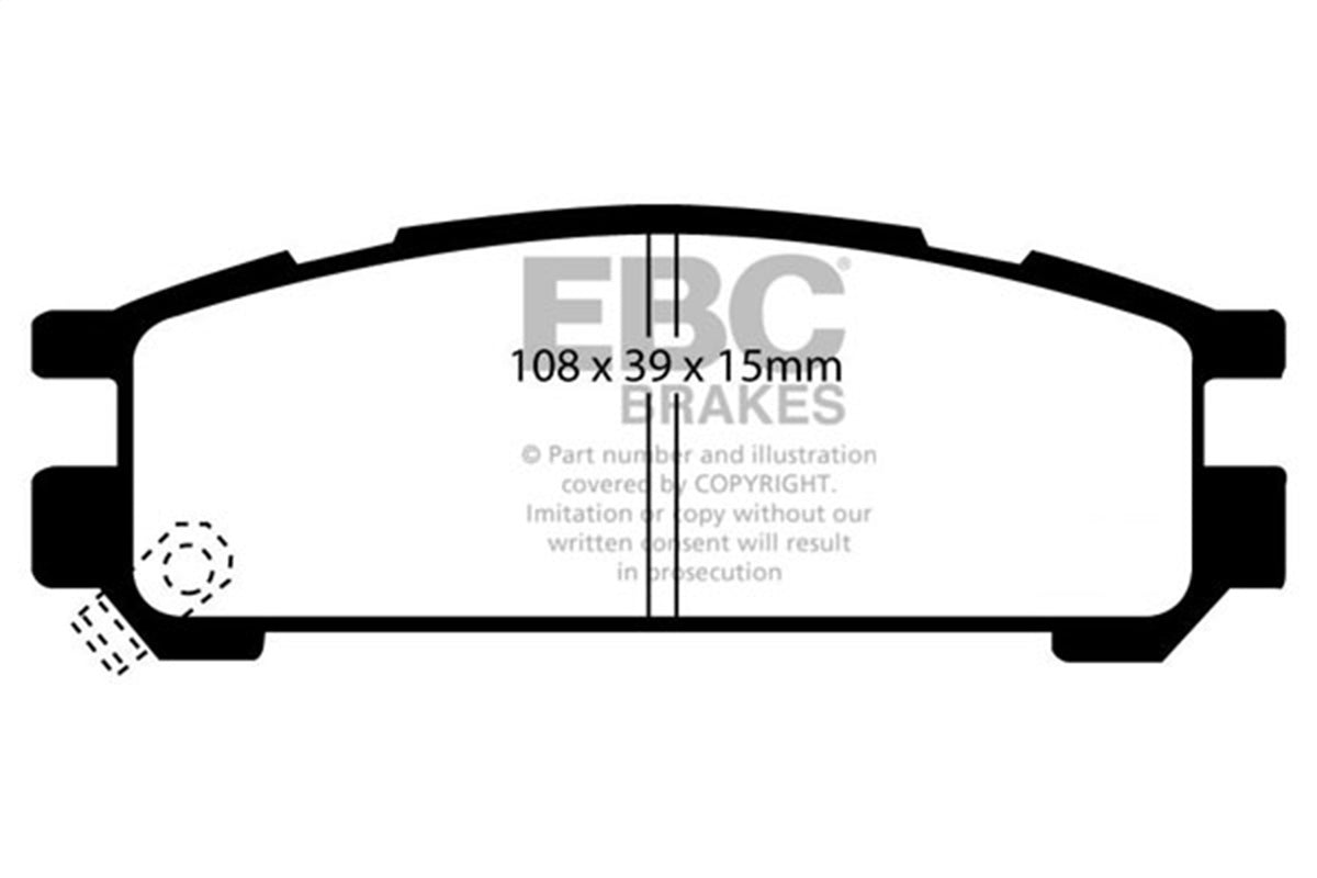 EBC Brakes - Redstuff Ceramic Low Dust Brake Pads - DP3821C