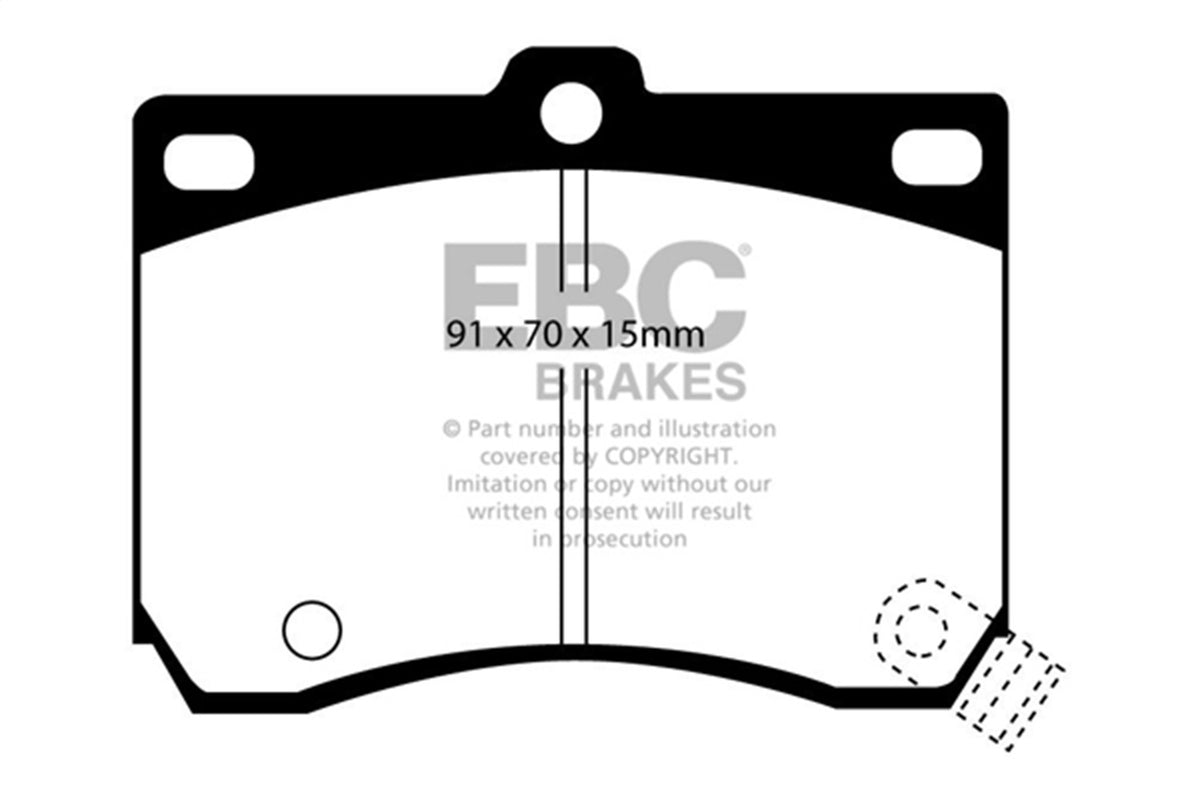 EBC Brakes - Greenstuff 2000 Series Sport Brake Pads - DP2824