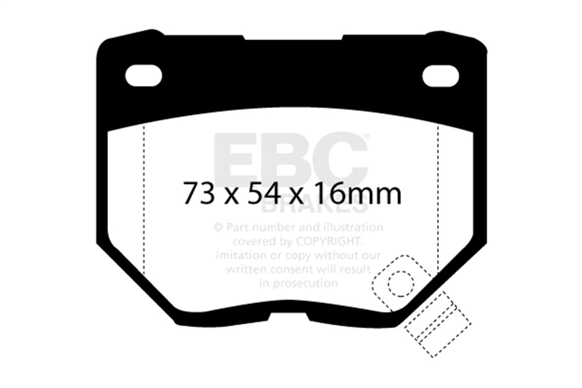 EBC Brakes - Greenstuff 2000 Series Sport Brake Pads - DP2826