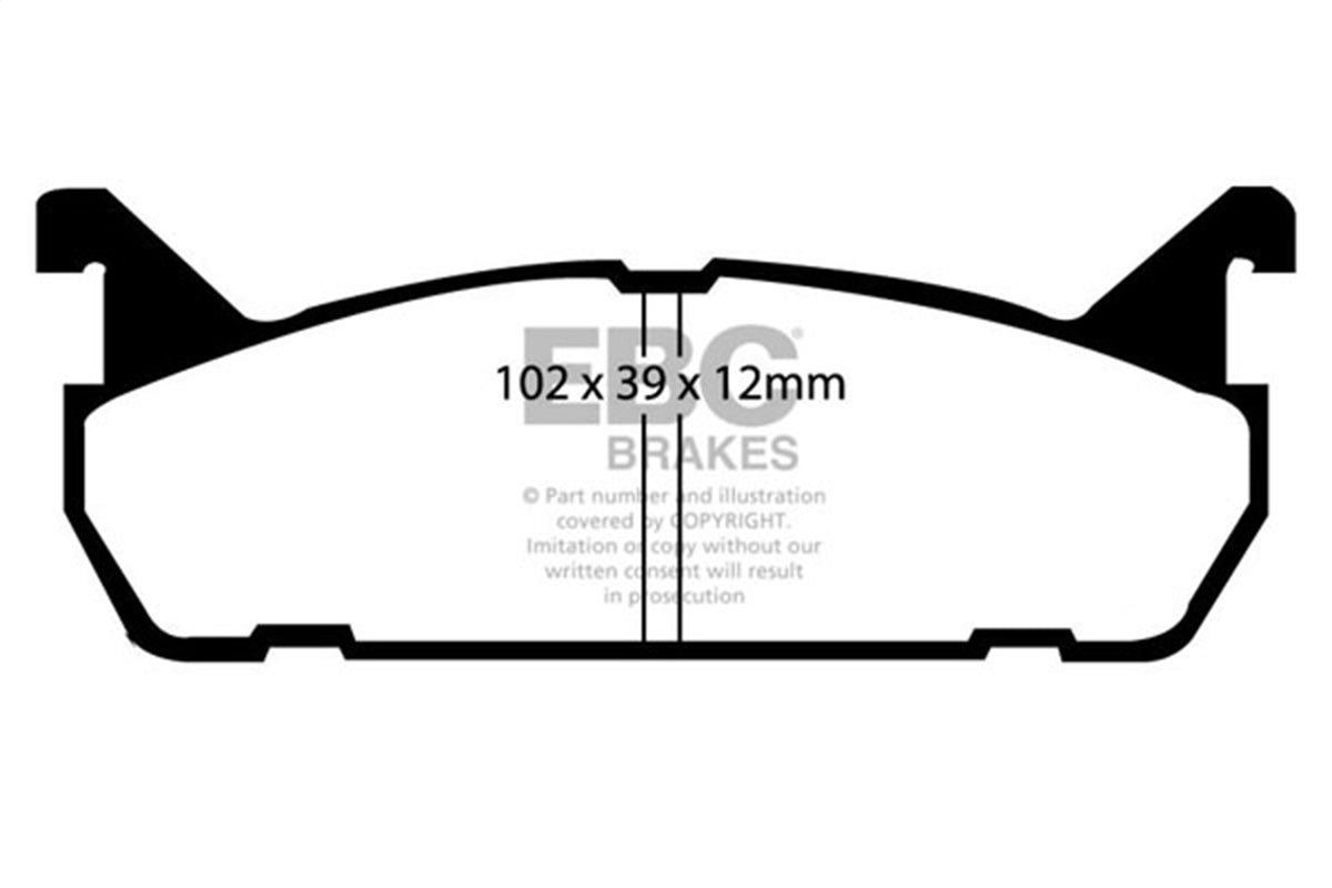 EBC Brakes - Redstuff Ceramic Low Dust Brake Pads - DP3828C