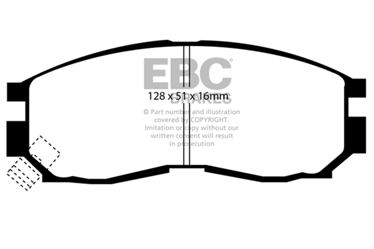 EBC Brakes - Redstuff Ceramic Low Dust Brake Pads - DP3830C