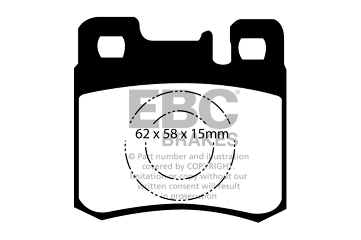 EBC Brakes - Redstuff Ceramic Low Dust Brake Pads - DP3846C