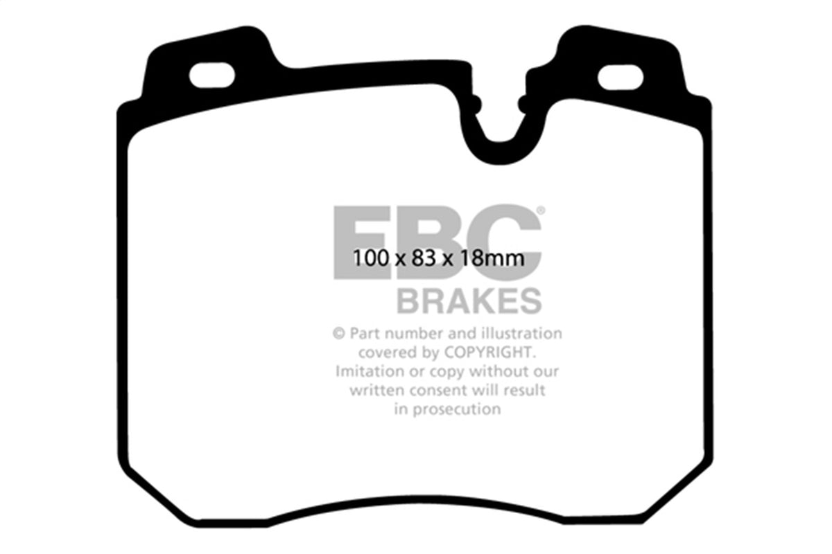 EBC Brakes - Redstuff Ceramic Low Dust Brake Pads - DP3886C