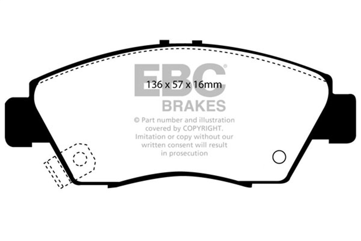 EBC Brakes - Greenstuff 2000 Series Sport Brake Pads - DP2891