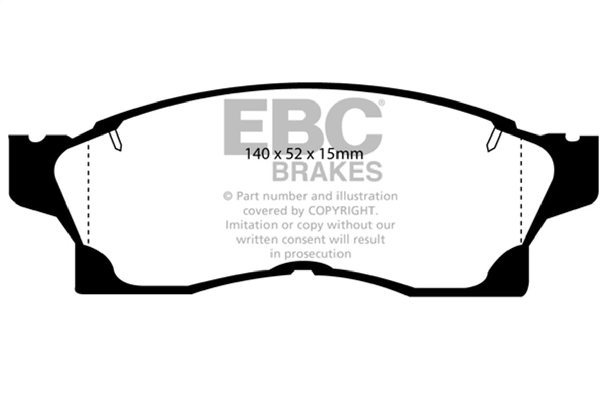 EBC Brakes - Ultimax OEM Replacement Brake Pads - UD1936