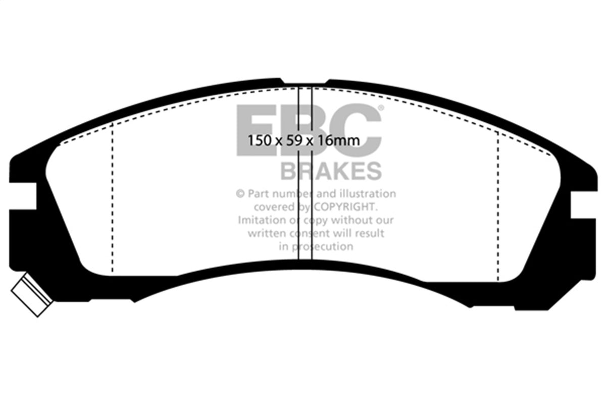 EBC Brakes - Yellowstuff Street And Track Brake Pads - DP4954R