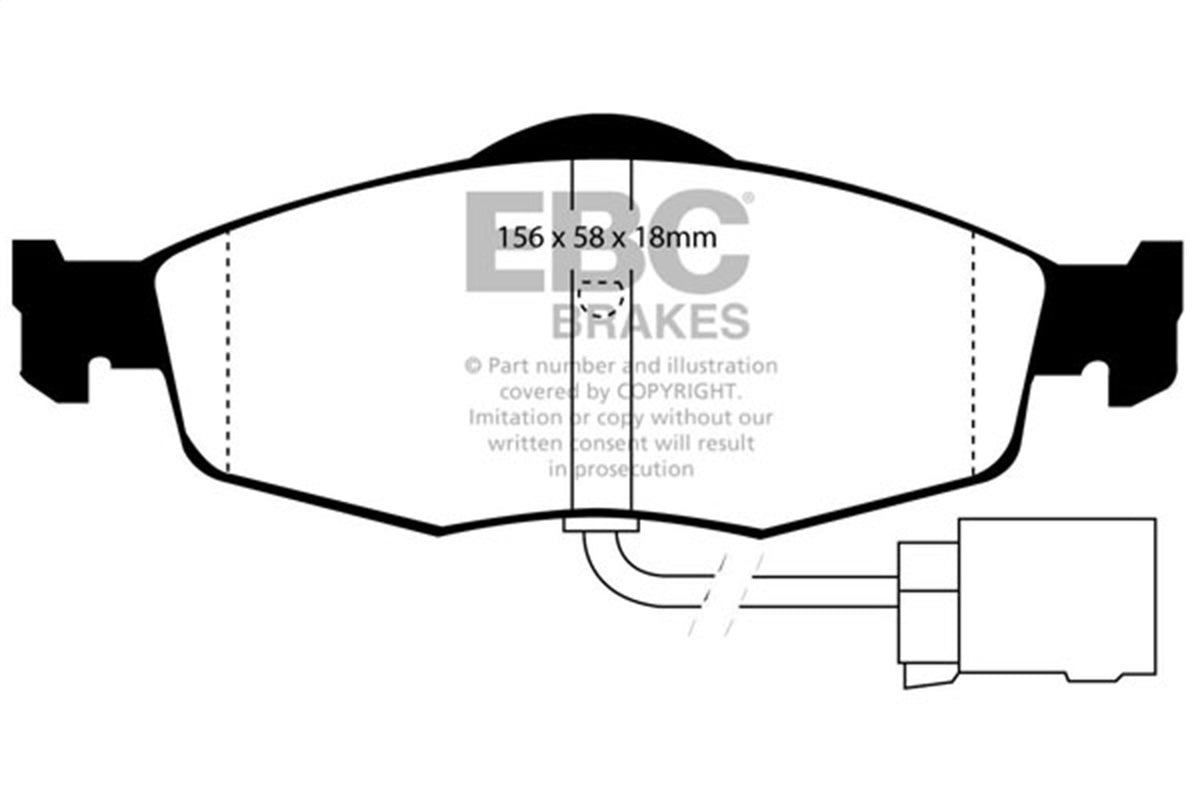 EBC Brakes - Ultimax OEM Replacement Brake Pads - UD1955