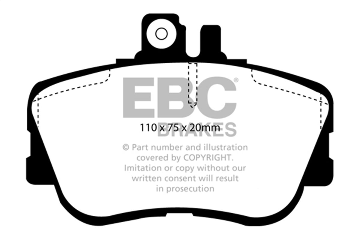 EBC Brakes - Redstuff Ceramic Low Dust Brake Pads - DP3962C