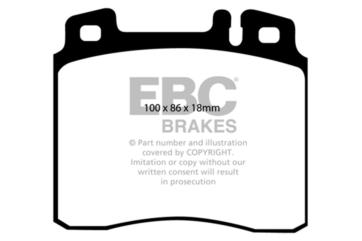 EBC Brakes - Redstuff Ceramic Low Dust Brake Pads - DP3963C